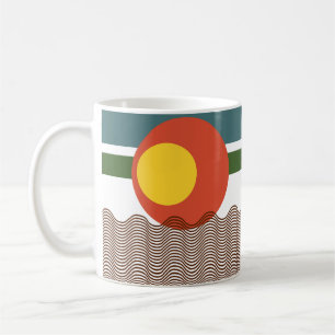 Abstract Sundown Coffee Mug