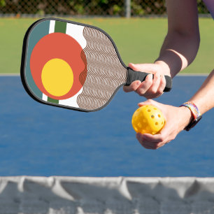 Abstract Sundown Pickleball Paddle
