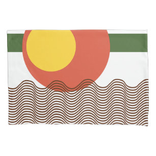 Abstract Sundown  Pillowcase