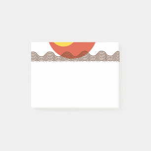 Abstract Sundown Post-it Notes