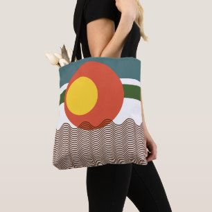 Abstract Sundown  Tote Bag