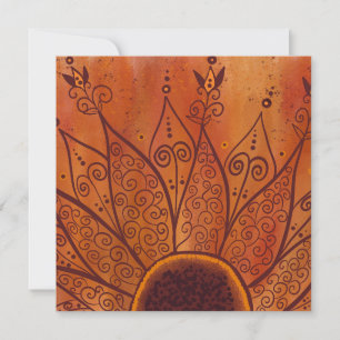 Abstract Sunflower Pattern