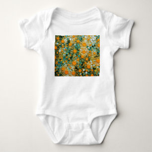 Abstract Sunflowers 102 Baby Bodysuit