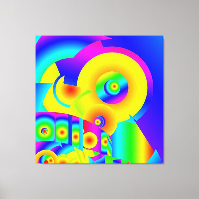 Abstract Sunflowers  Canvas Print (Front)