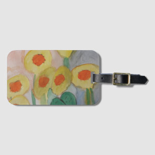 Abstract Sunflowers  Luggage Tag