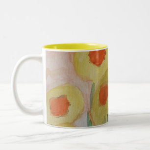 Abstract Sunflowers Mug
