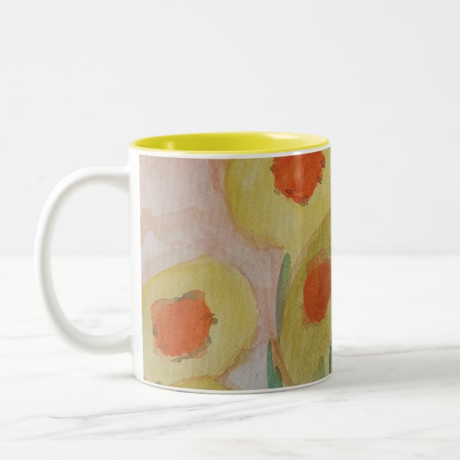 Abstract Sunflowers Mug (Left)
