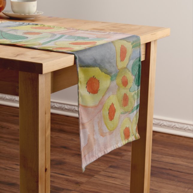 Abstract Sunflowers Short Table Runner (In Situ)