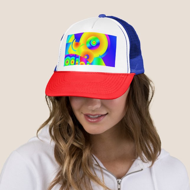 Abstract Sunflowers  Trucker Hat (In Situ)