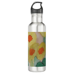 Abstract Sunflowers Water Bottle