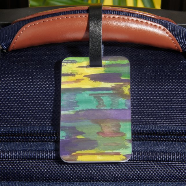 Abstract Sunrise  Luggage Tag (Back Insitu 4)