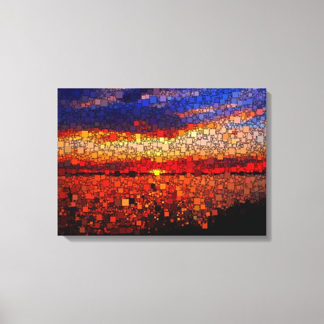 Abstract Sunset Canvas Print (Front)