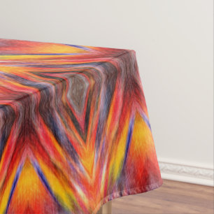 Abstract Sunset Color Tablecloth