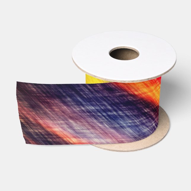 Abstract Sunset Colour Ribbon Satin Ribbon (Spool)