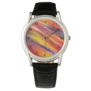 Abstract Sunset Colours Watch