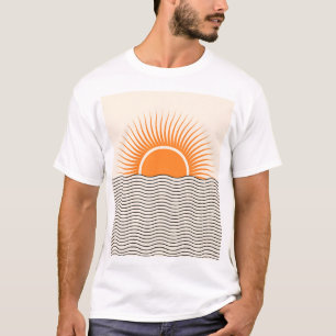 Abstract sunset: geometric boho decor. T-Shirt