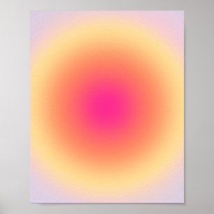 Abstract Sunset Gradient Poster