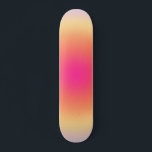 Abstract Sunset Gradient Skateboard<br><div class="desc">Gradient design - aura effect – sunset colours - pink,  orange,  yellow and purple gradient.</div>