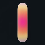 Abstract Sunset Gradient Skateboard<br><div class="desc">Gradient design - aura effect – sunset colours - pink, orange, yellow and purple gradient.</div>