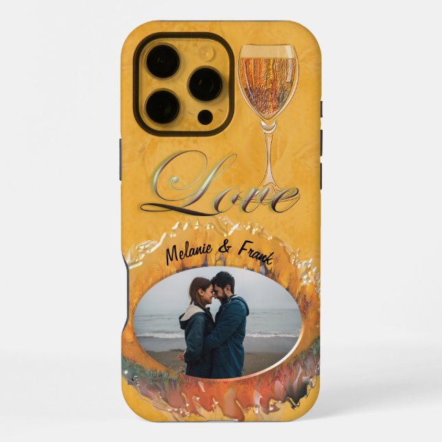Abstract Sunset Love 0612 iPhone Case (Back)