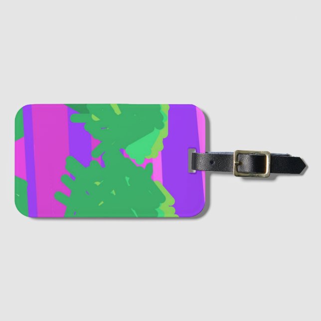 Abstract Sunset Luggage Tag (Front Horizontal)