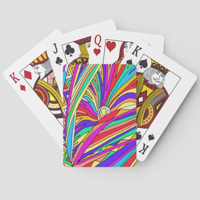 Abstract Sunset Playing Cards (Back)