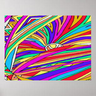 Abstract Sunset Poster