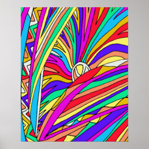 Abstract Sunset Poster