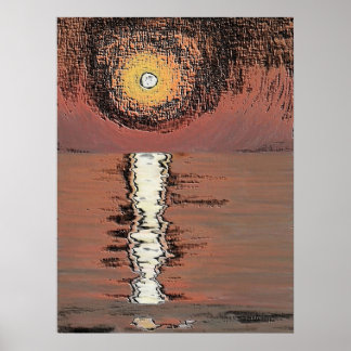 Abstract Sunset Poster