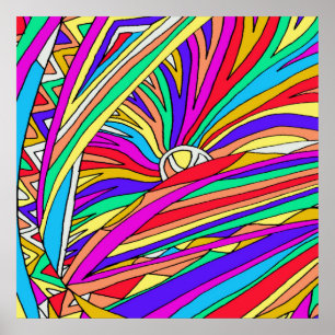 Abstract Sunset Poster