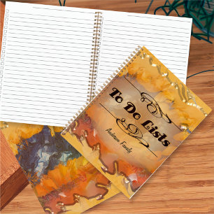 Abstract Sunset To Do List 0612 Notebook
