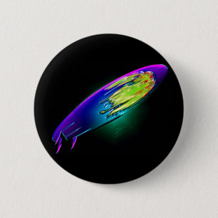 Abstract Surboard 2 Inch Round Button