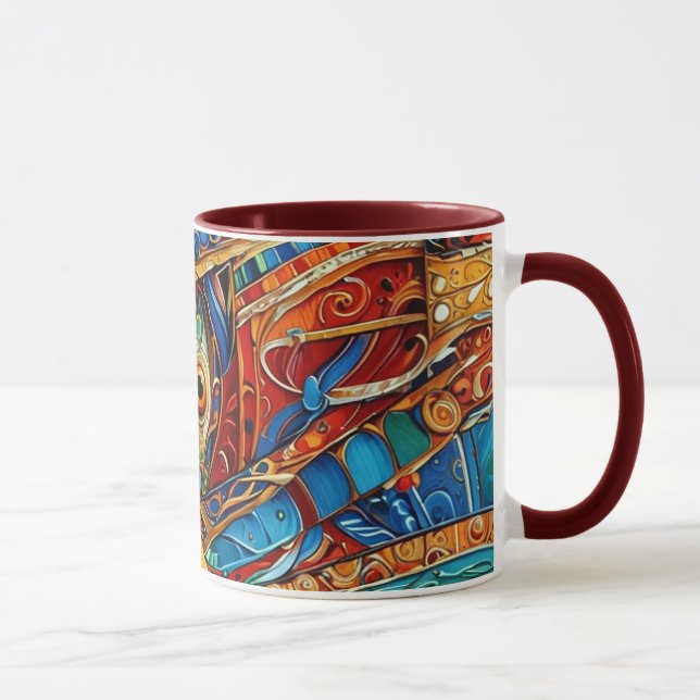 Abstract surface artwork 1214 - Coffee Mug (Right)