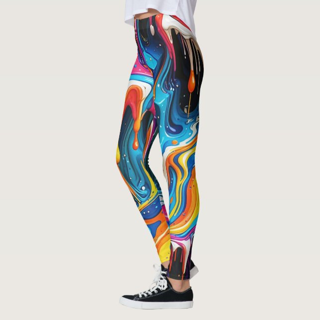 Abstract surface artwork 1217 - Leggings (Left)