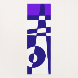 Abstract Surfing - Indigo Purple Navy Blue White  Yoga Mat