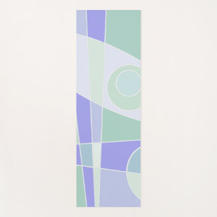 Abstract Surfing Purple Blue Yoga Mat