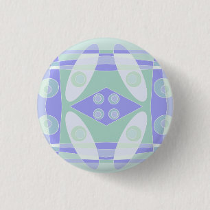 Abstract Surfing Purple Green 1 Inch Round Button