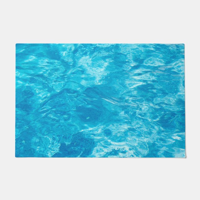 Abstract Swimming Pool Water  Doormat (Front)