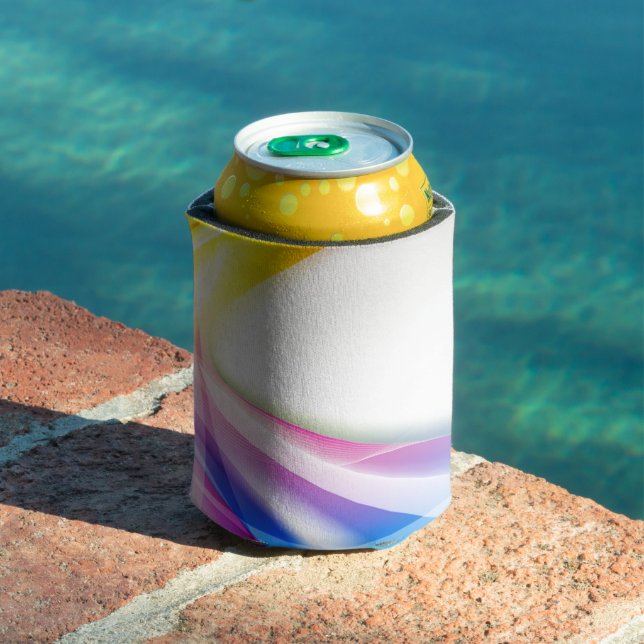 Abstract Swirl 1 Can Cooler (In Situ Pool)