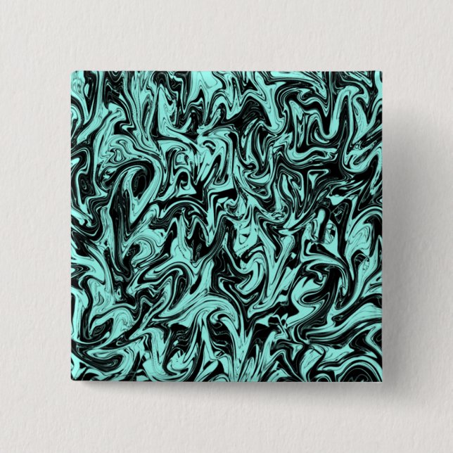 Abstract Swirl 2 Inch Square Button (Front)