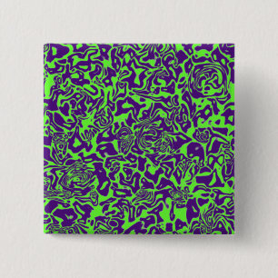 Abstract Swirl 2 Inch Square Button