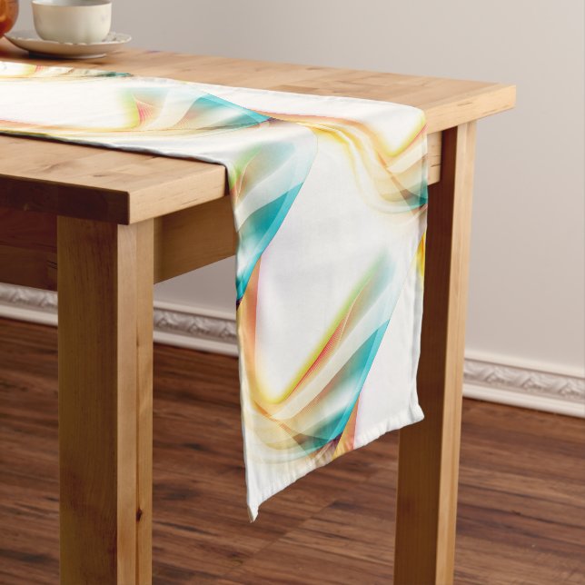 Abstract Swirl 2 Short Table Runner (In Situ)