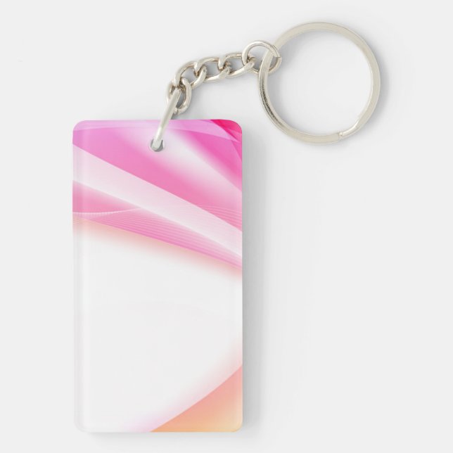 Abstract Swirl 3 Keychain (Back)