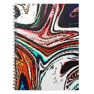 Abstract swirl background. Liquid paint texture in Notebook