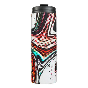 Abstract swirl background. Liquid paint texture in Thermal Tumbler
