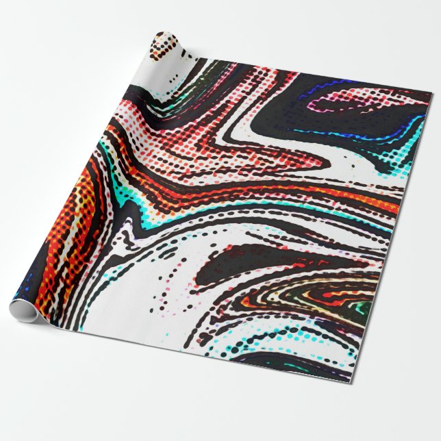 Abstract swirl background. Liquid paint texture in Wrapping Paper (Unrolled)