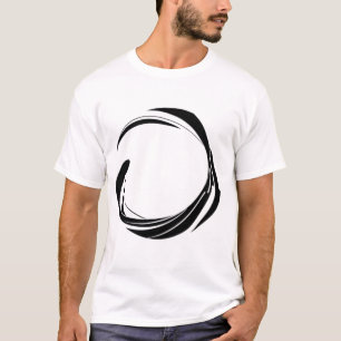 Abstract Swirl Circle Design – curved ring artwork T-Shirt