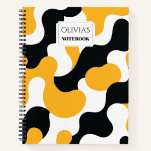Abstract Swirl Custom Spiral Notebook