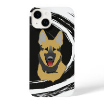 Abstract Swirl German Shepherd Dog