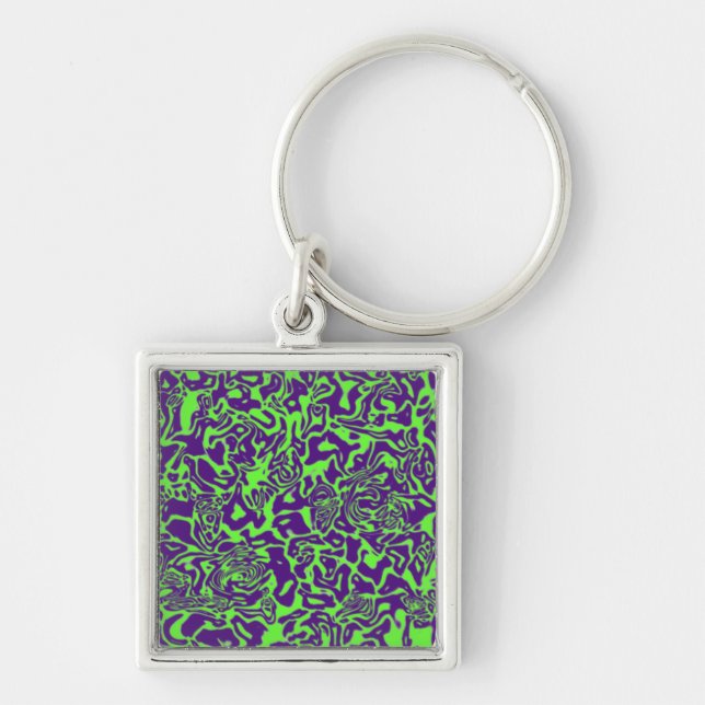 Abstract Swirl Keychain (Front)
